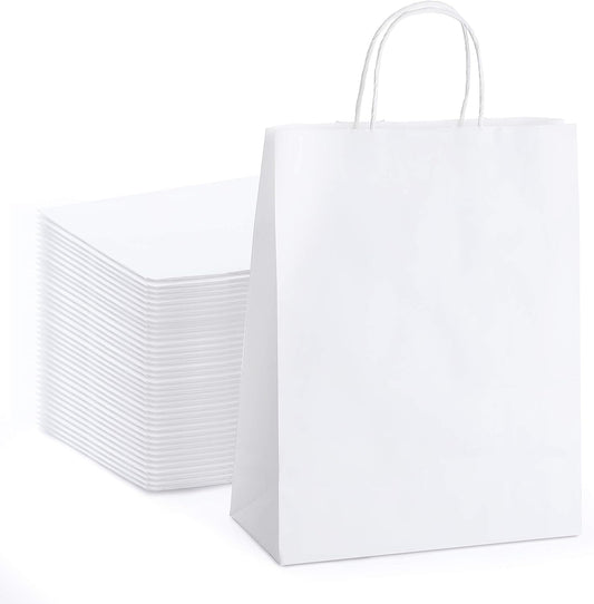 10x5x13 Inch Kraft Paper Gift Bags | 100 Pack Wholesale