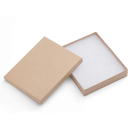 6x5x1 Inch Jewelry Kraft Gift Boxes With Lids | 126 Pack Wholesale