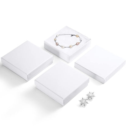 3.5x3.5x1 Inch Jewelry Kraft Gift Boxes With Lids