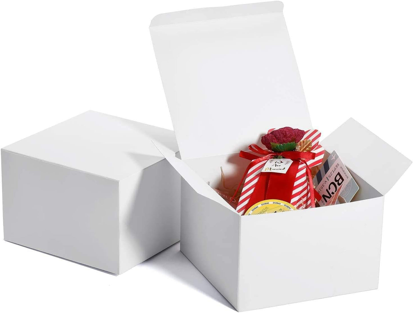 6x6x4 Inch Cardboard Gift Boxes with Lids