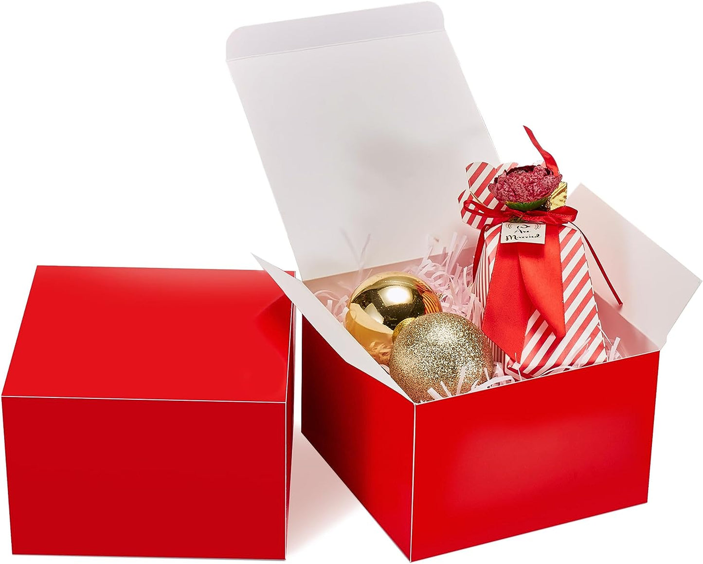 6x6x4 Inch Cardboard Gift Boxes with Lids