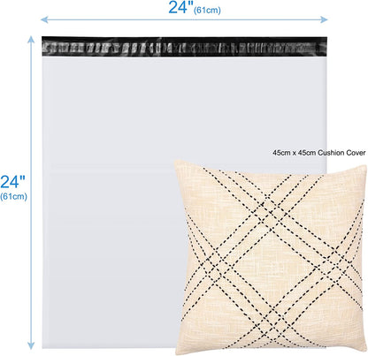 24x24 Inch Poly Mailers | 500 Pack Wholesale