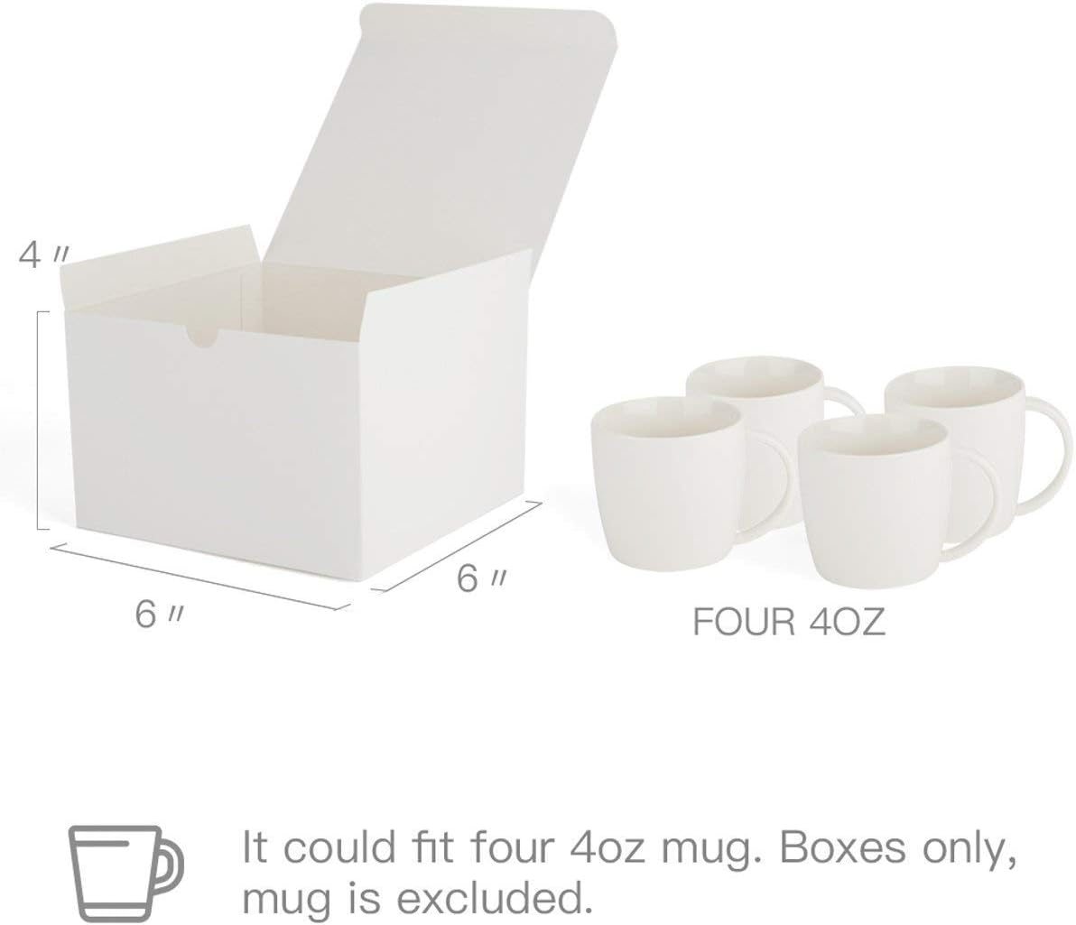 6x6x4 Inch Cardboard Gift Boxes with Lids