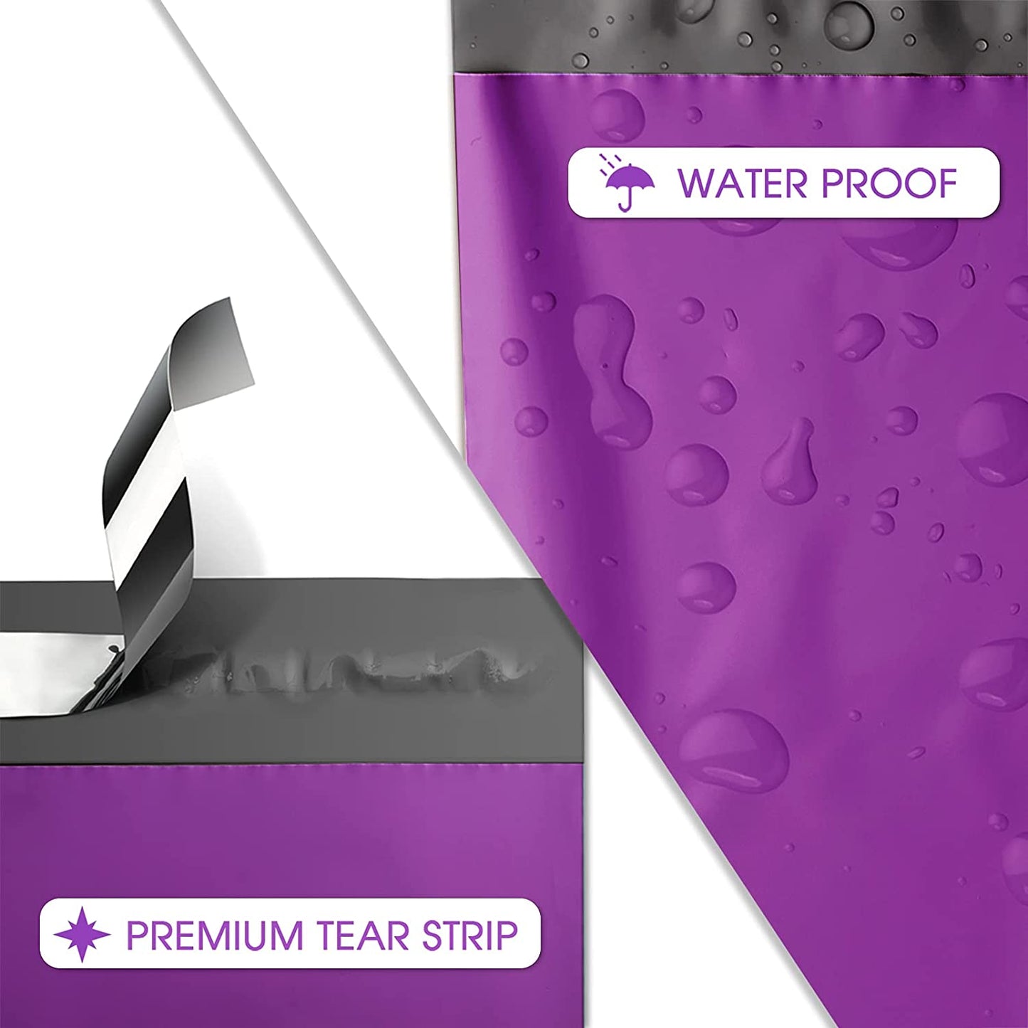 14.5x19 Poly-Mailer Envelope Shipping Bags | Purple