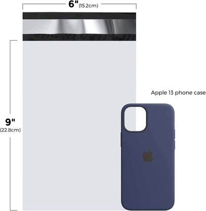 6x9 Poly-Mailer Envelope Shipping Bags | White