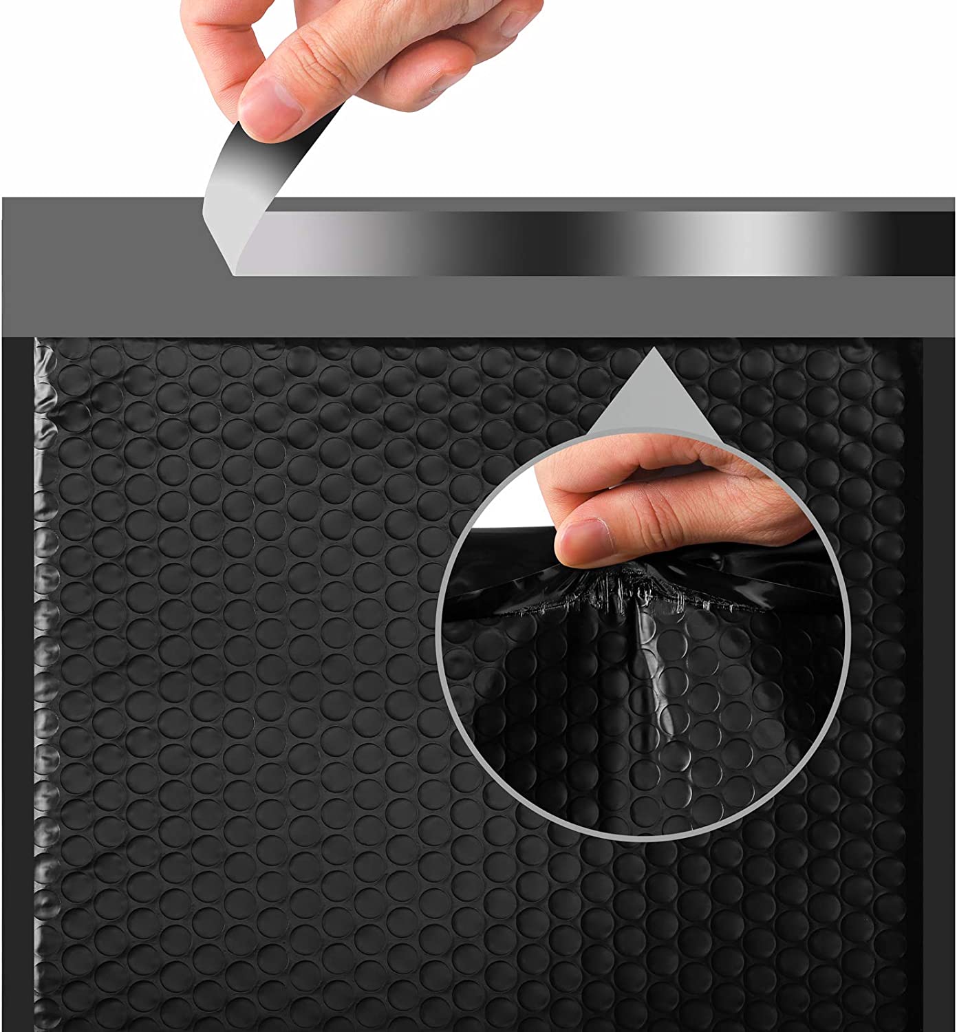 9.5x14.5 Bubble-Mailer Padded Envelope | Black