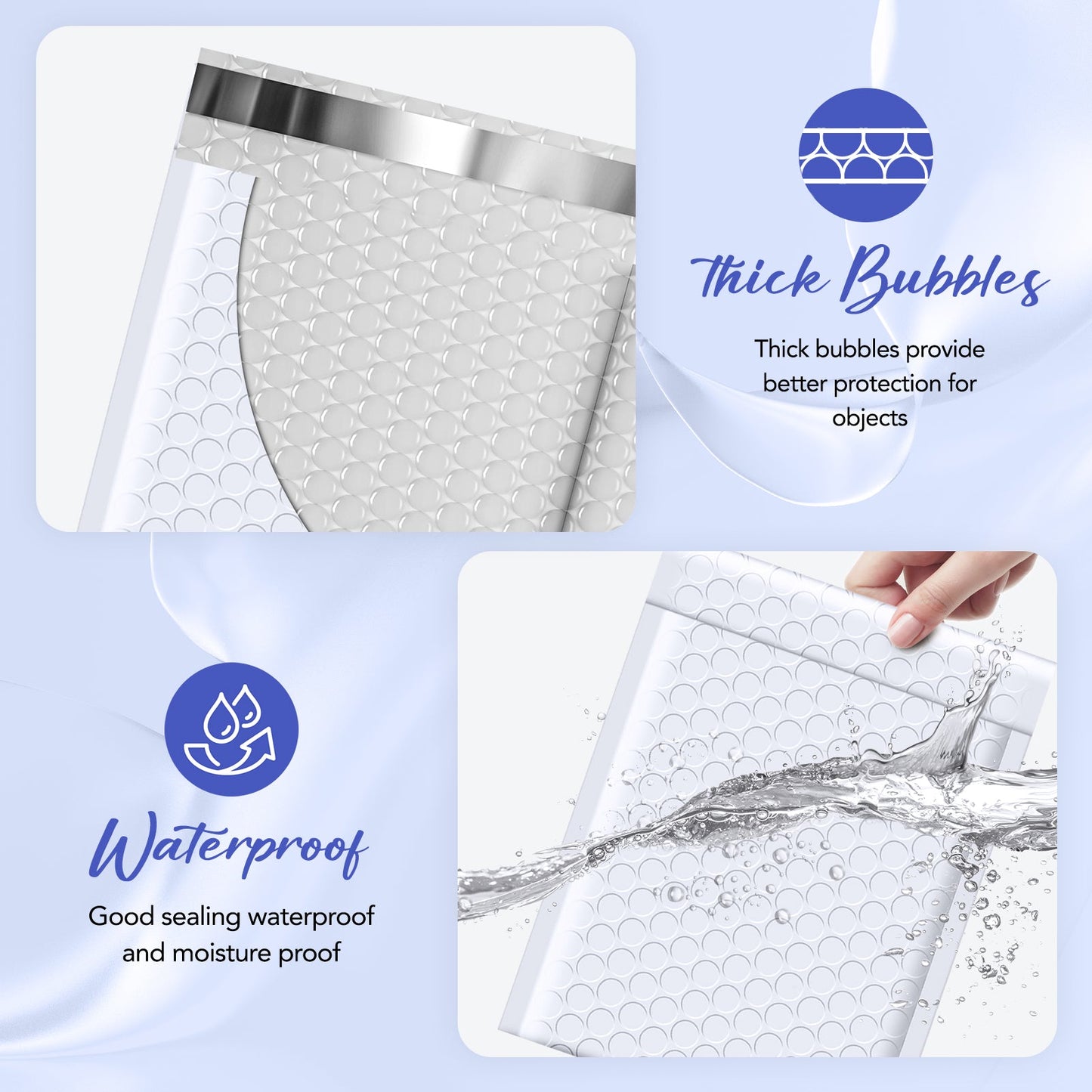 5.75x8.5 Bubble Mailer | Usable Size 5x7"  | 800 Pack Wholesale