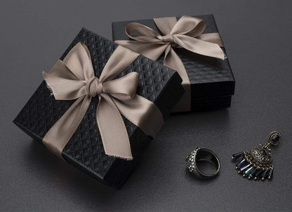 3.5x3.5x1 Inch Jewelry Kraft Gift Boxes with Lid