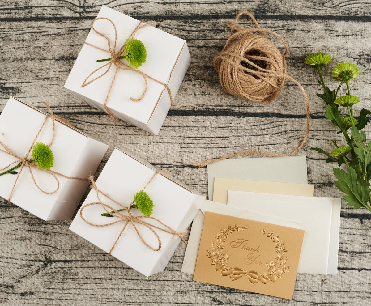 4x4x4 Inch Cardboard Gift Boxes with Lids