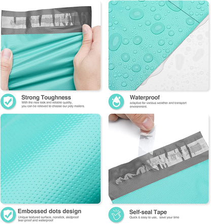6x9 Poly-Mailer Envelope Shipping Bags | Teal