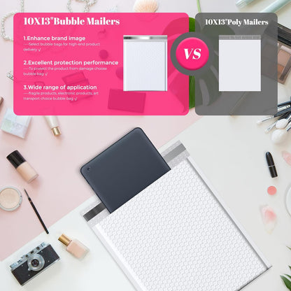 10x14 Bubble Mailer Padded Envelope| Usable Size 10x13" | 250 Pack Wholesale