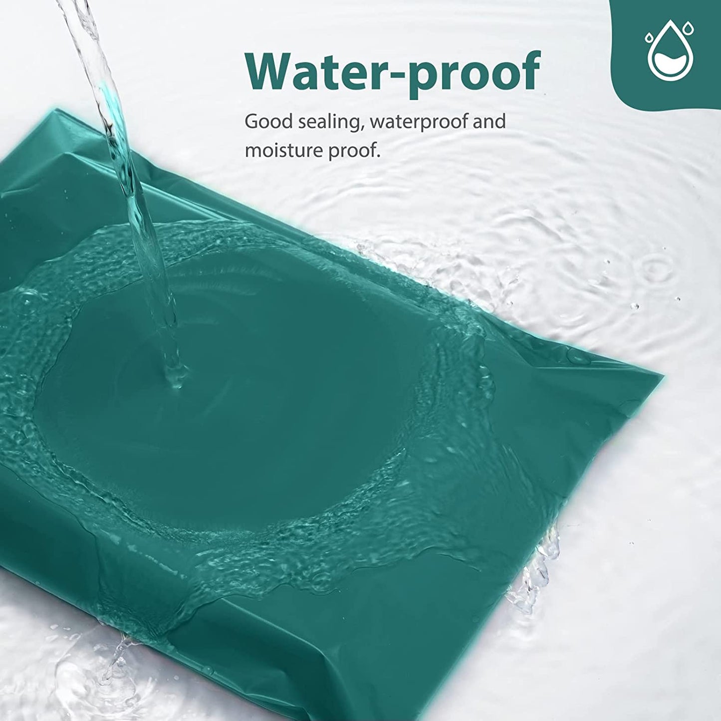 24x24 Poly-Mailer Envelope Shipping Bags | Forest Green