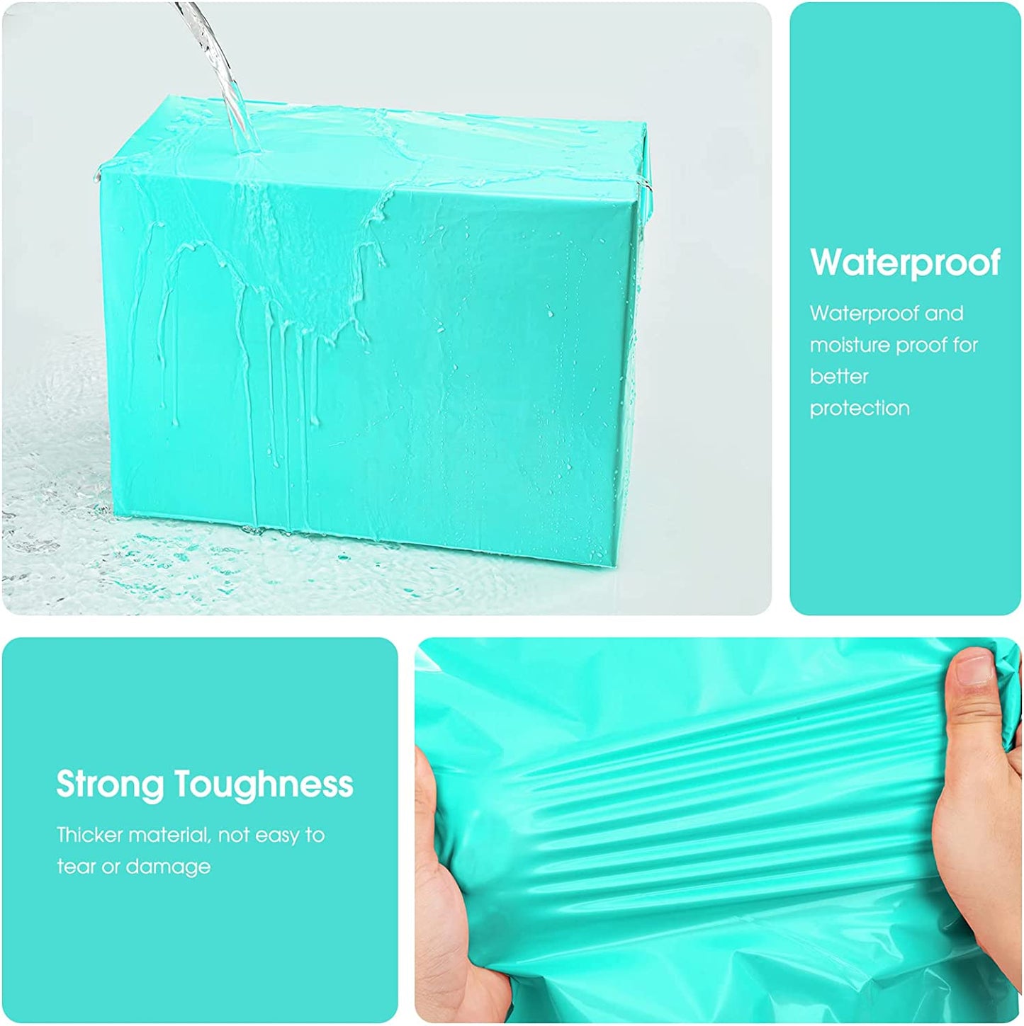 24x24 Poly-Mailer Envelope Shipping Bags | Teal