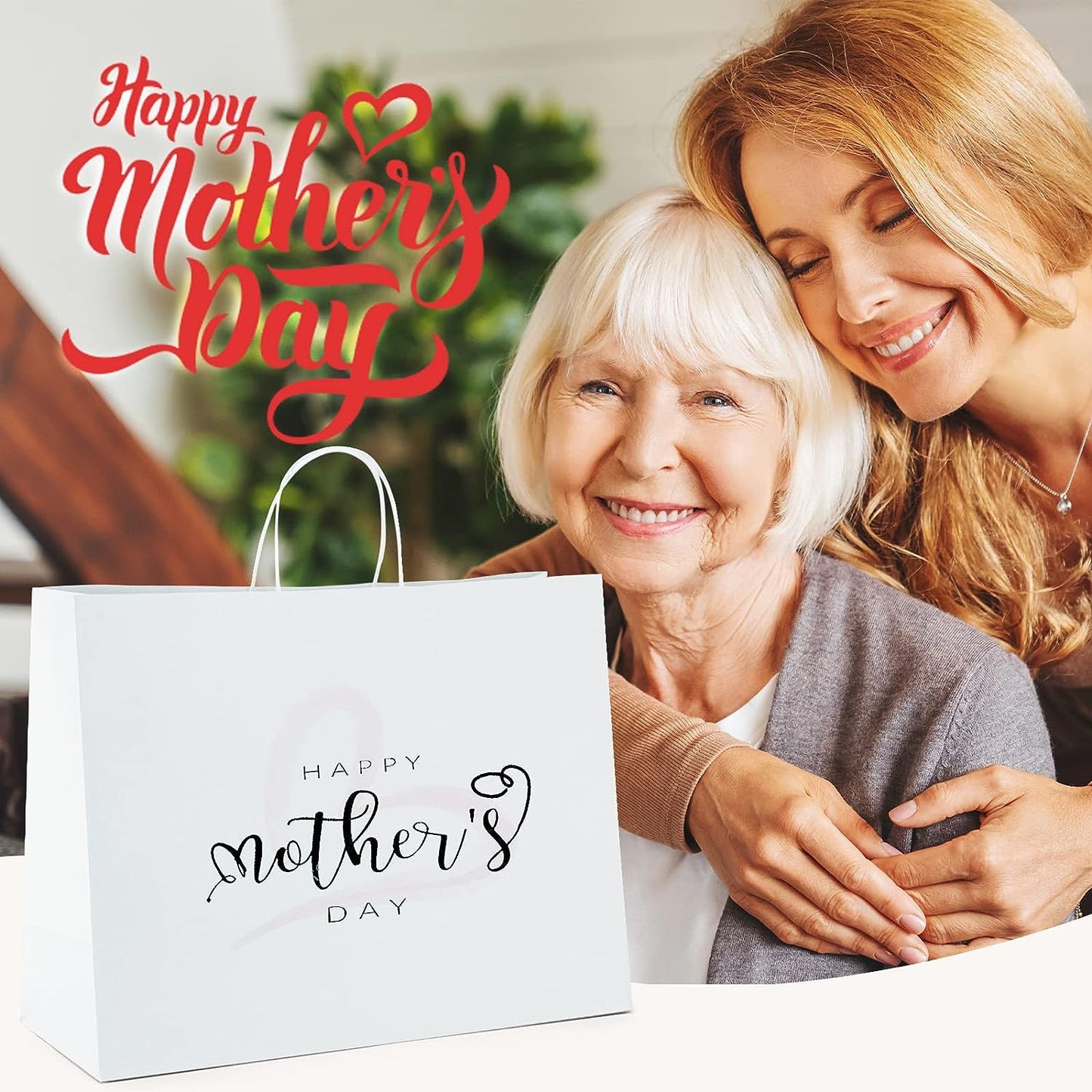 16x6x12 Inch Kraft Paper Gift Bags | 100 Pack Wholesale