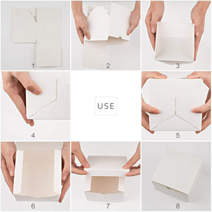 6x6x4 Inch Cardboard Gift Boxes with Lids