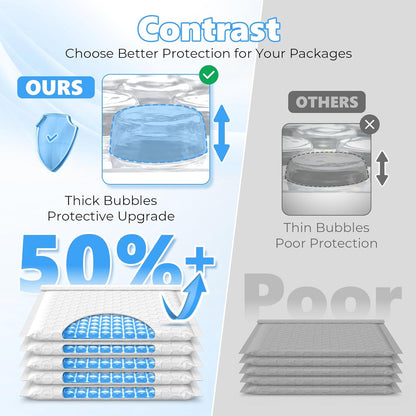 4.76x8 Inch Bubble Mailer | Usable Size 4.76x7"with 1/7" Thickened 800pack