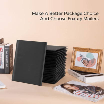8.5x12 Kraft Bubble Mailer Padded Envelope #2 | Usable Size 8.5x11" | Black