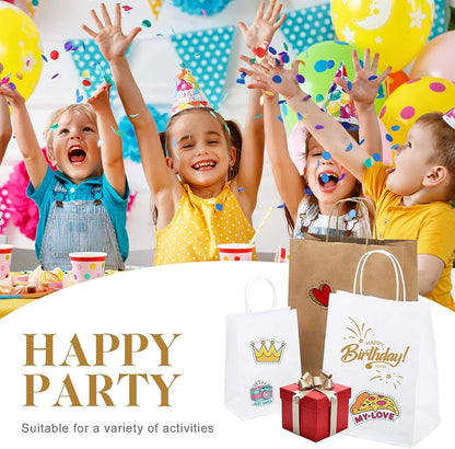 10x5x13 Inch Kraft Paper Gift Bags | 100 Pack Wholesale