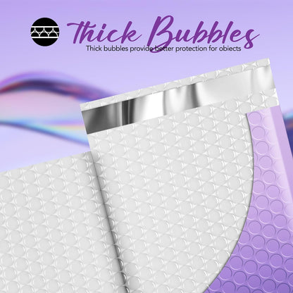 8.5x12 Bubble Mailer Padded Envelope #2 | Usable Size 8.5x11"| Gradient Purple