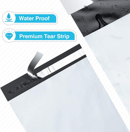 6x9 Poly-Mailer Envelope Shipping Bags | White