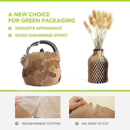 12"x163' Honeycomb Cushioning Wrap Roll Perforated-Packing