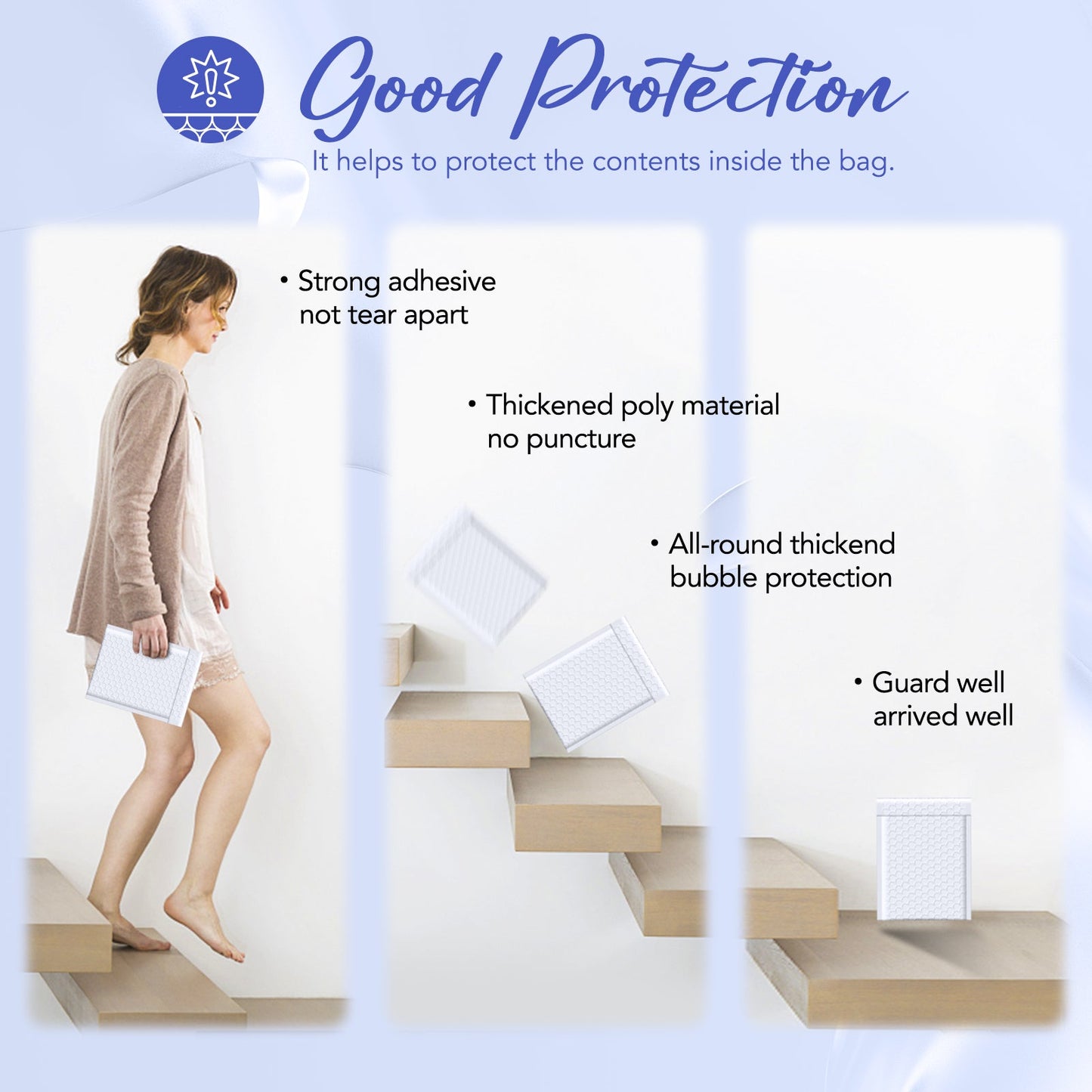 5.75x8.5 Bubble Mailer | Usable Size 5x7"  | 800 Pack Wholesale