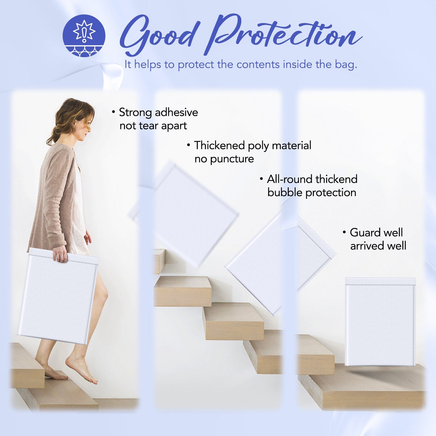 15x20.5 Bubble Mailer | Usable Size 14.5x19" | 120 Pack Wholesale