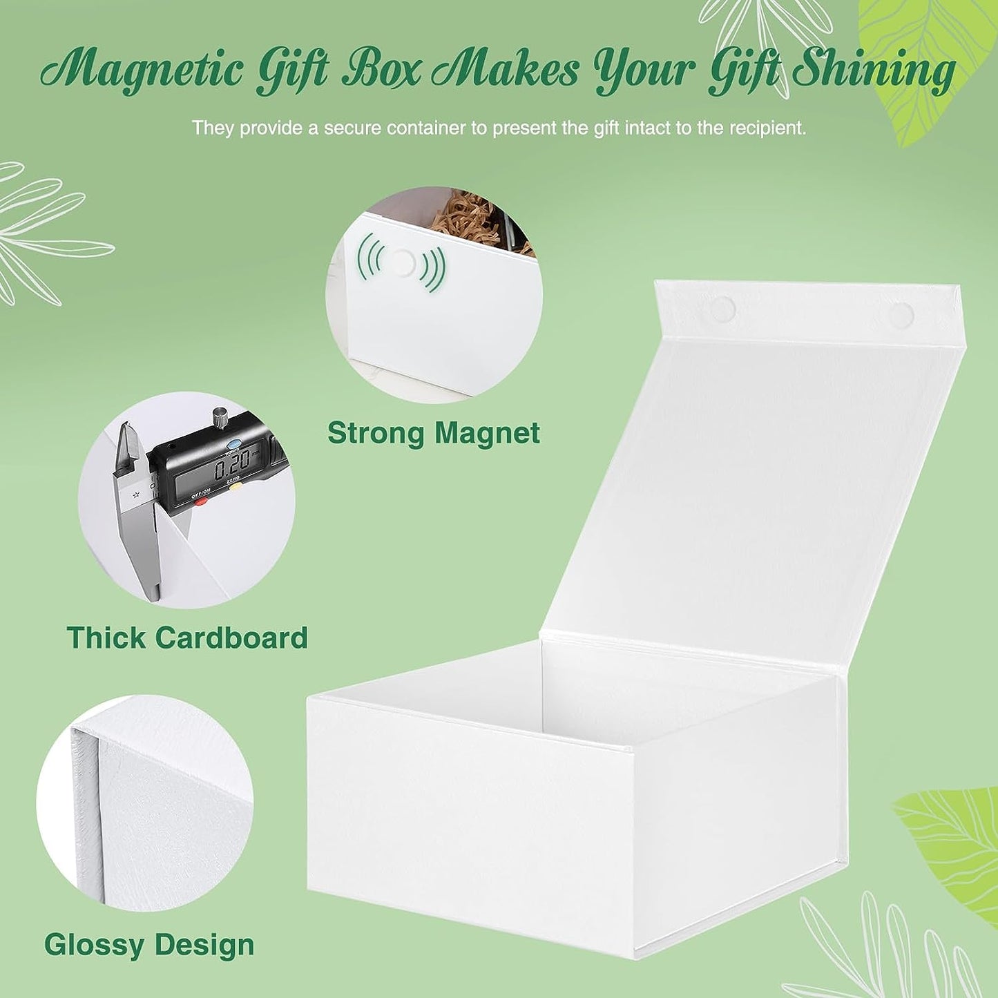 8x8x4 Inch Magnetic Gift Boxes | 50 Pack Wholesale