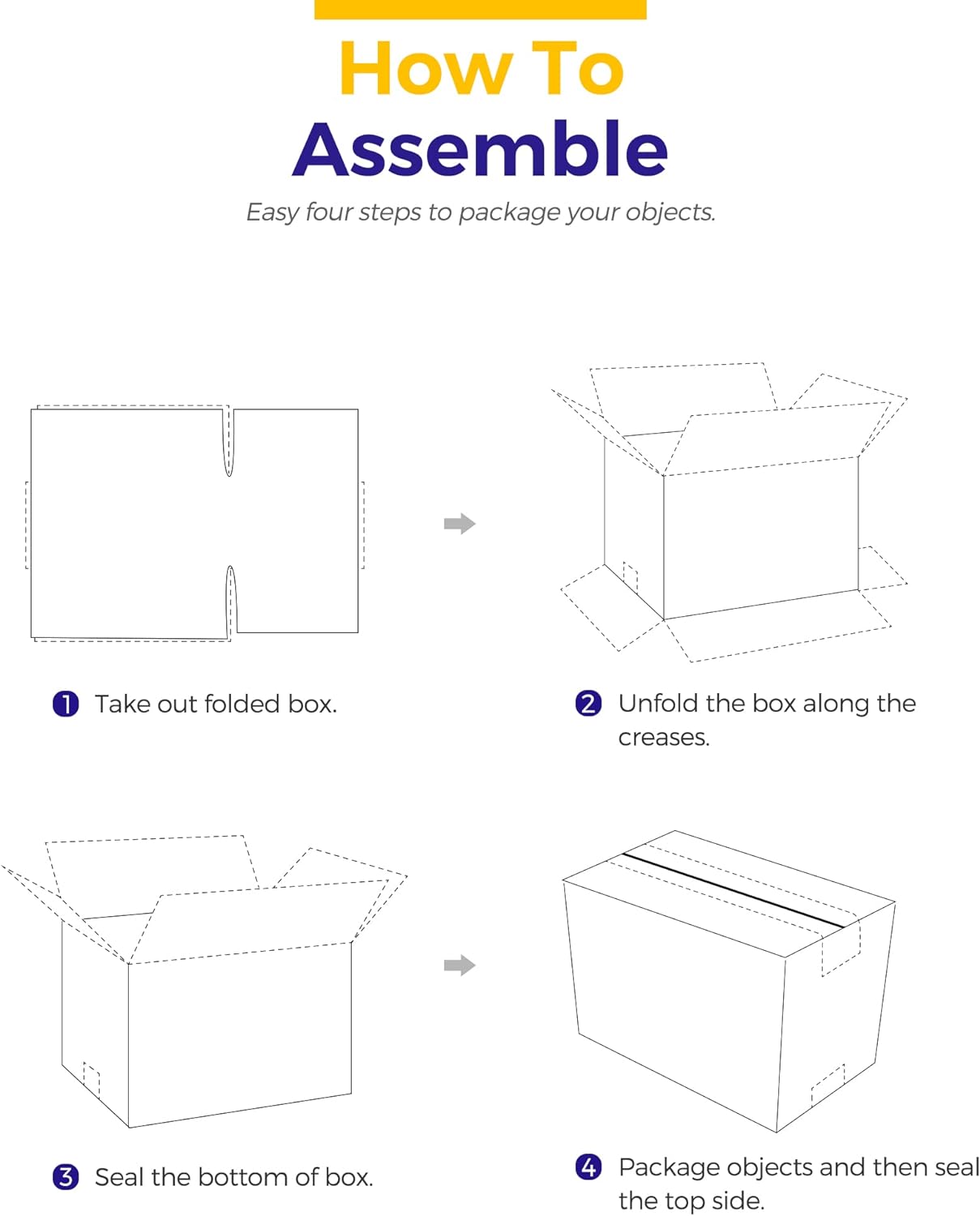 4x4x4 Inch Corrugated Cardboard Boxes - Shipping In Style