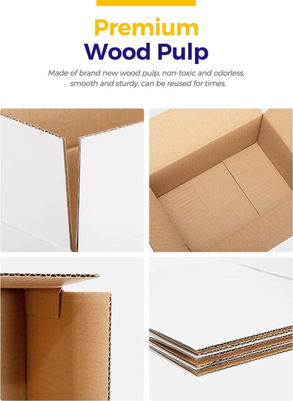 4x4x4 Inch Corrugated Cardboard Boxes - Shipping In Style