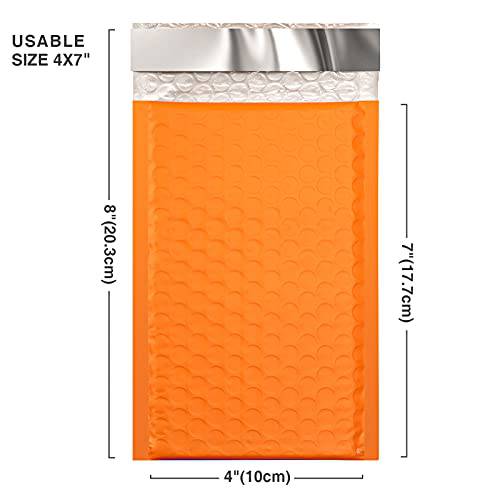 4x8 Bubble - Mailer Padded Envelope | Orange - Shipping In Style