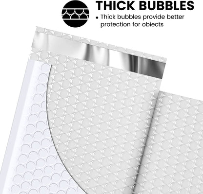 4x8 Inch Bubble Mailers  | Usable Size 4x7" | 800pack Wholesale