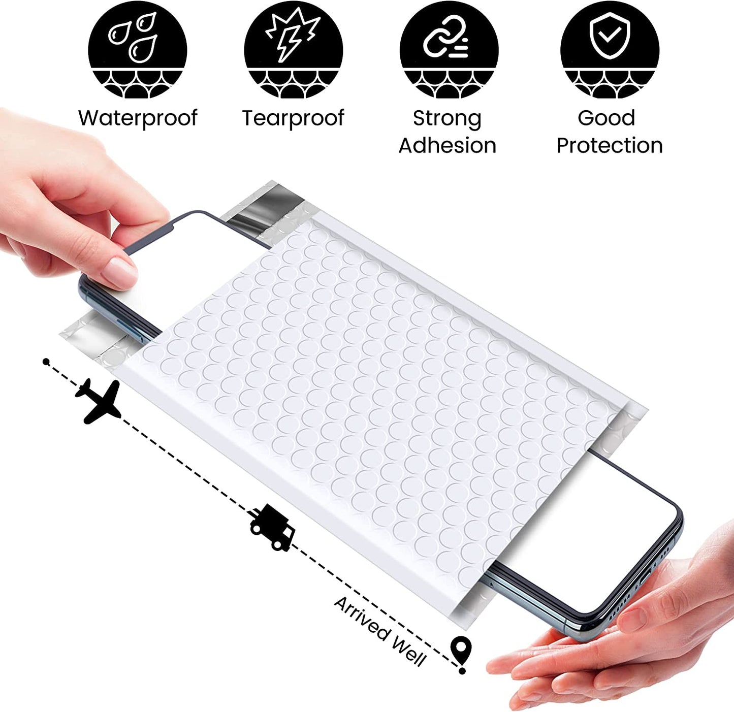 4x8 Inch Bubble Mailers  | Usable Size 4x7" | 800pack Wholesale