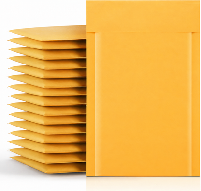 4x8  Kraft Bubble Mailer Padded Envelope  #000 | Usable Size 4x7" | 800 Pack Wholesale