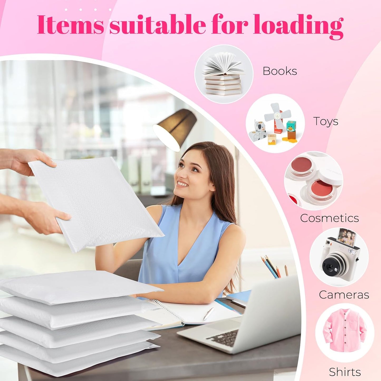 10x14 Bubble Mailer Padded Envelope| Usable Size 10x13"