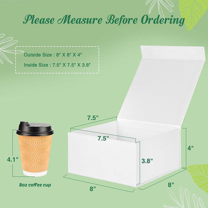 8x8x4 Inch Magnetic Gift Boxes | 50 Pack Wholesale