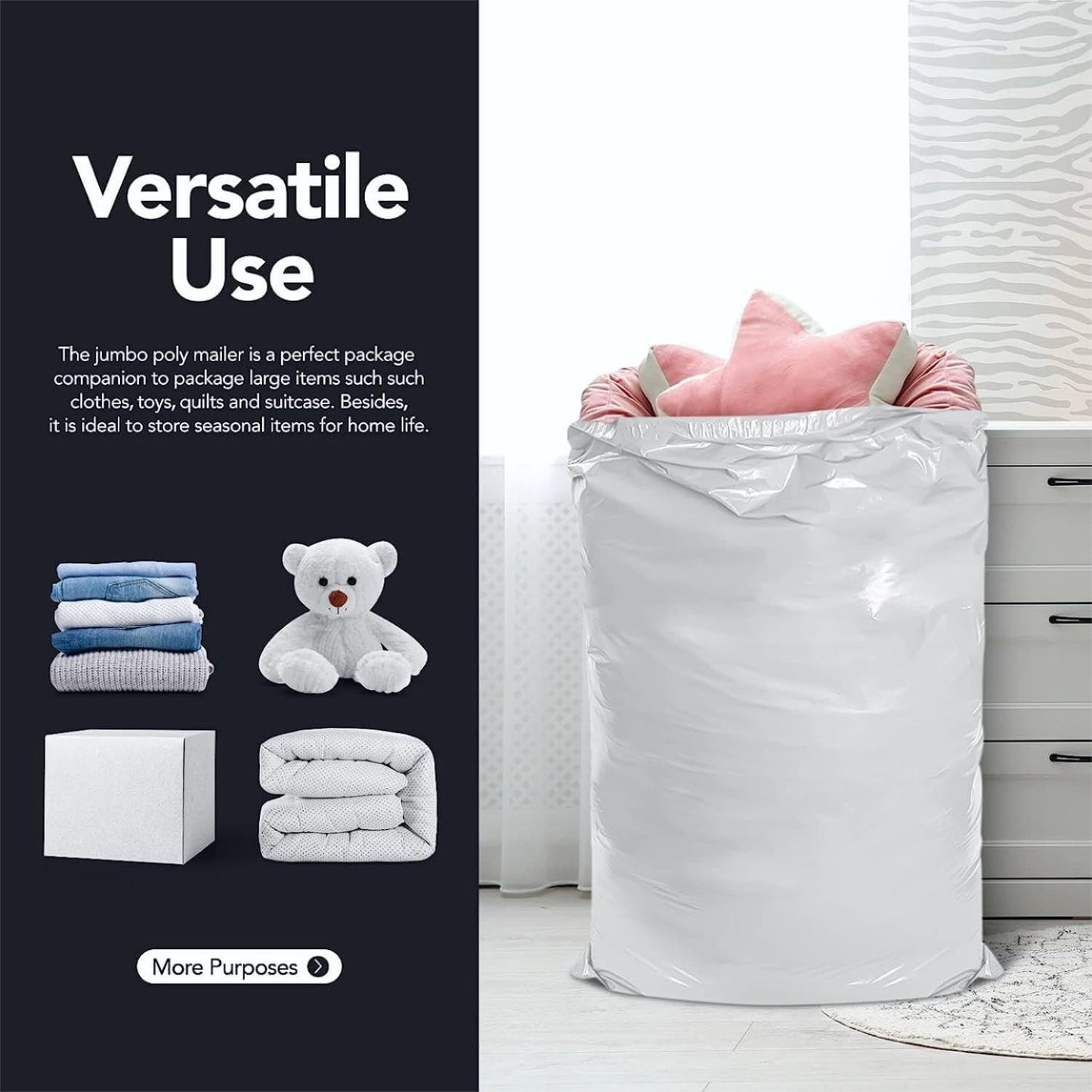 24x36 Inch Poly Mailers | 250 Pack Wholesale