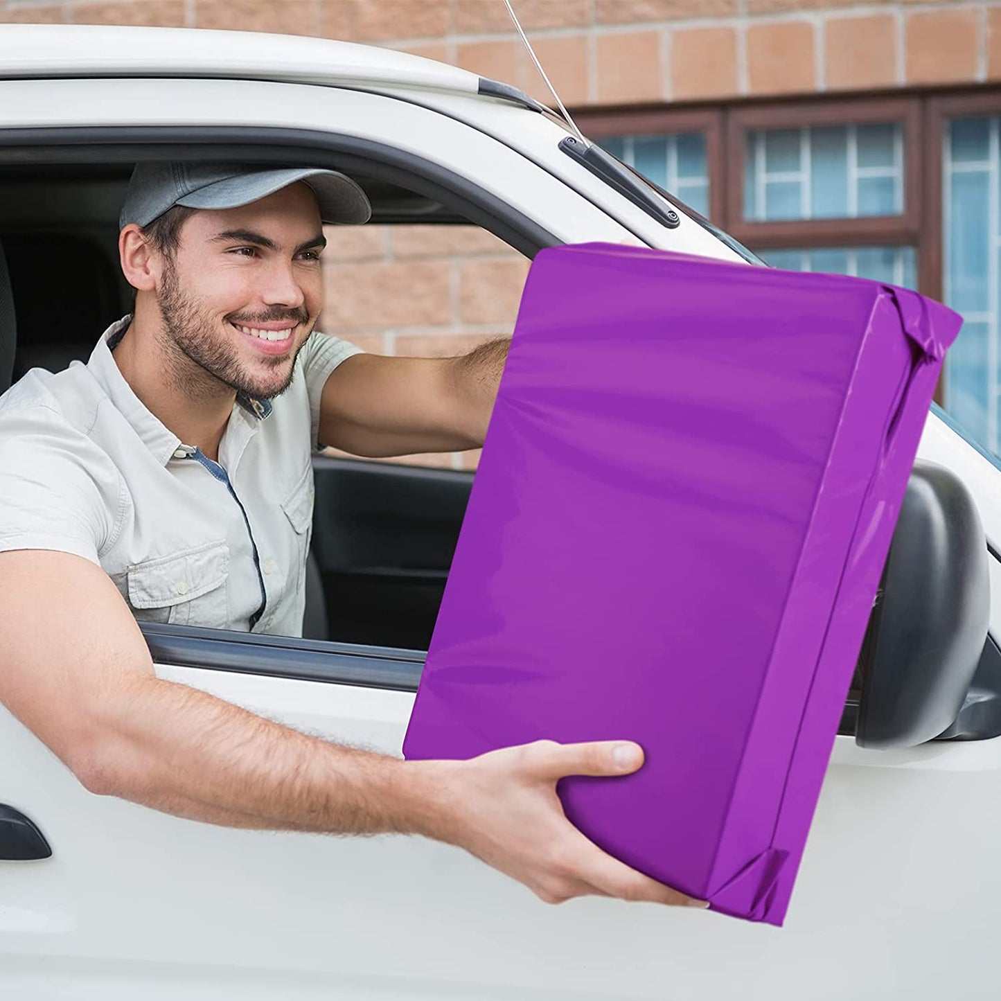 14.5x19 Poly-Mailer Envelope Shipping Bags | Purple