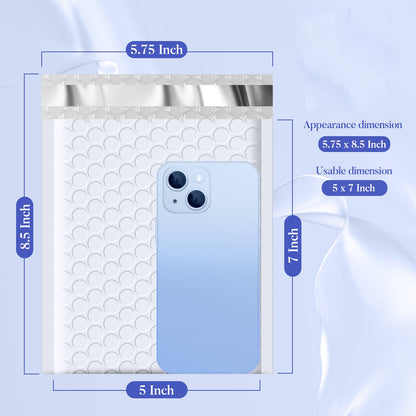 5.75x8.5 Bubble Mailer | Usable Size 5x7"
