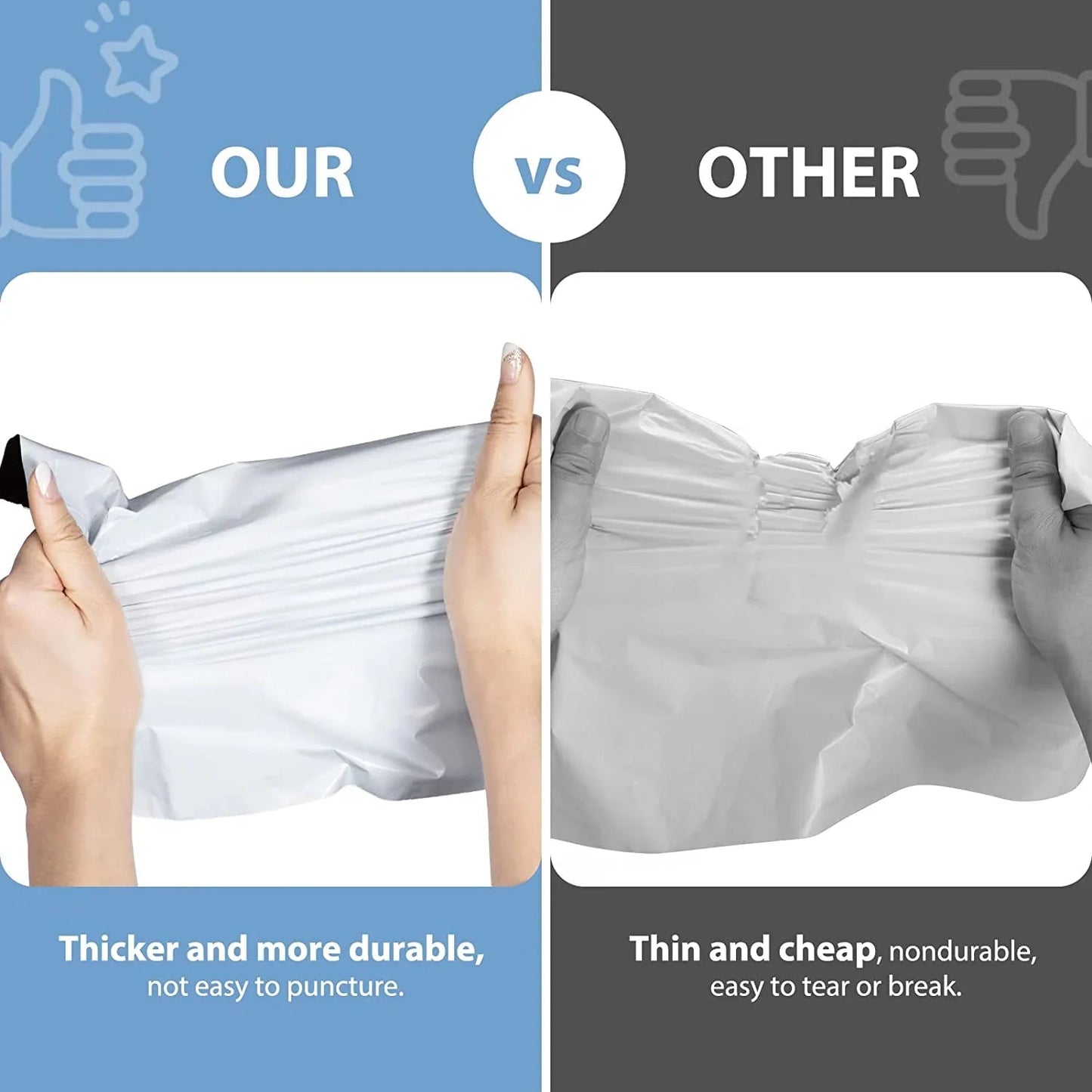 7.5x10.5 Inch Poly Mailers | 1000 Pack Wholesale