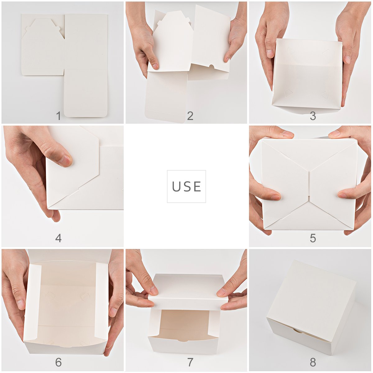 3x3x3 Inch Cardboard Gift Boxes with Lids