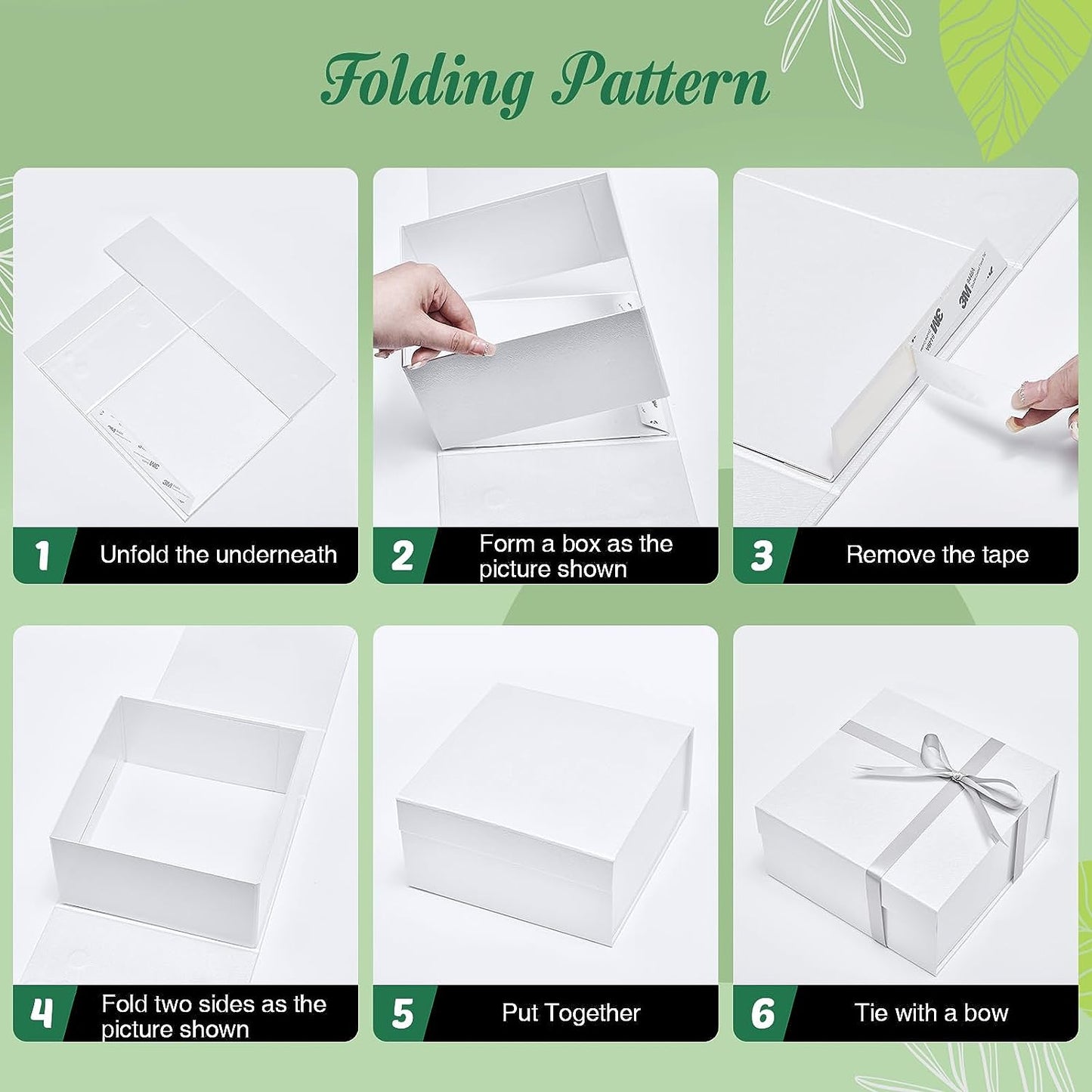 8x8x4 Inch Magnetic Gift Boxes | 50 Pack Wholesale