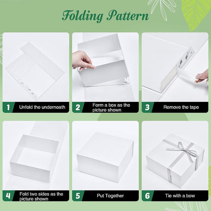 8x8x4 Inch Magnetic Gift Boxes | 50 Pack Wholesale