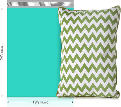19x24 Poly-Mailer Envelope Shipping Bags | Teal