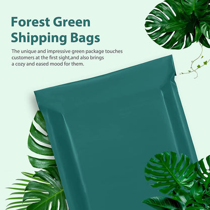 24x24 Poly-Mailer Envelope Shipping Bags | Forest Green