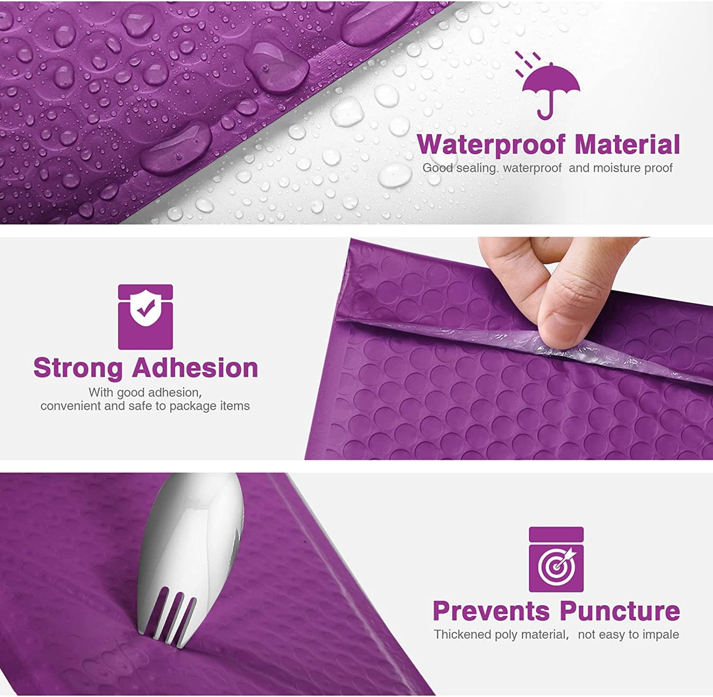 6x10 Bubble - Mailer Padded Envelope | Purple - Shipping In Style