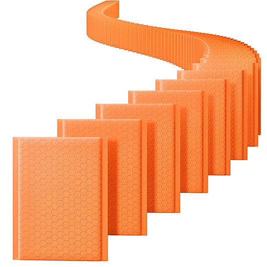 6x10 Bubble Mailer  #0 | Usable Size 6x9"| Orange
