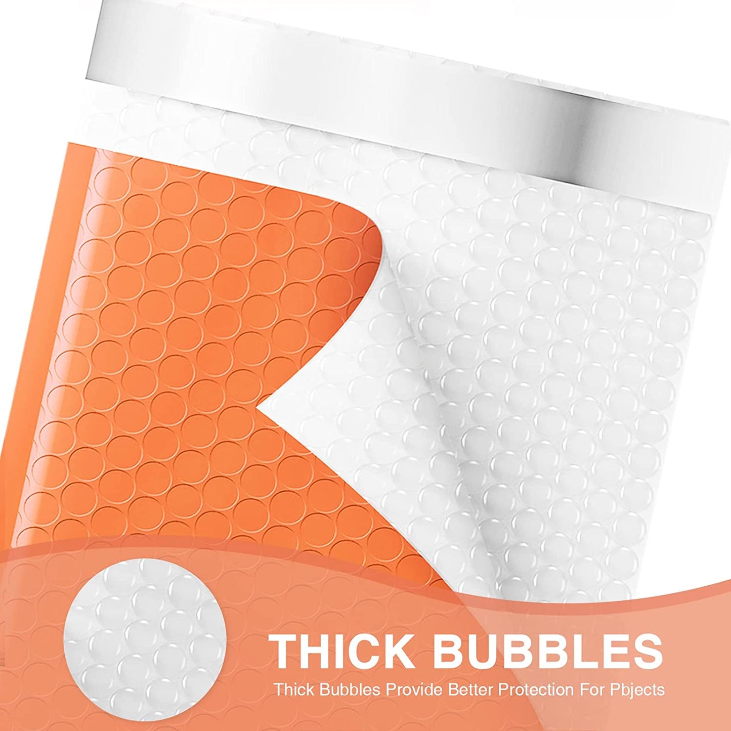 6x10 Bubble Mailer  #0 | Usable Size 6x9"| Orange
