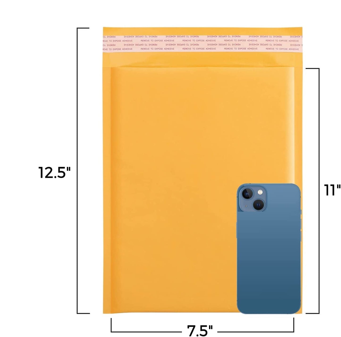 7.25x12 Kraft Bubble Mailer Padded Envelope #1 | Usable Size 7.25x11" | 250 Pack Wholesale
