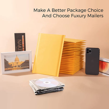 7.25x12 Kraft Bubble-Mailer Padded Envelope Yellow